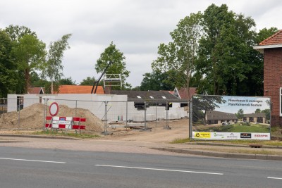 Reutum plan Richterink nieuwbouw woningen. De eerste binnenwanden zijn geplaatst. Mei 2025