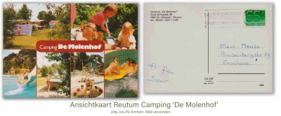 Reutum. Camping De Molenhof 1988