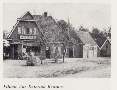 Filiaal Ant Deterink Reutum. Uit boek 40 jaar Districts Depot ABTB Almelo 1919 -1959