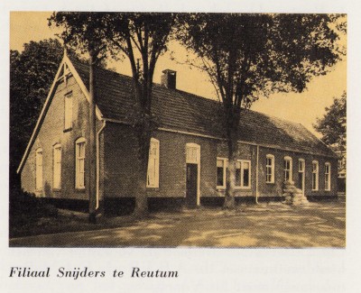 Filiaal Snijders Reutum. Uit boek 40 jaar Districts Depot ABTB Almelo 1919 -1959