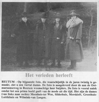 Fotograaf Hr. Snijders. Ca. jaren twintig van de 20ste eeuw.