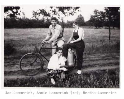 Jan, Annie en Bertha Lammerink