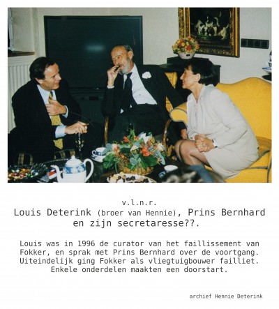 Louis Deterink, Prins Bernhard en secretaresse. 