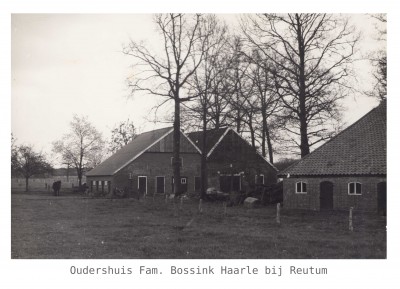 Fam. Bossink Haarle oudershuis. Geen jaartal.