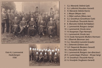 Reutum Mannenkoor 1936. uit het archief van Jan Lammerink. sept 2025