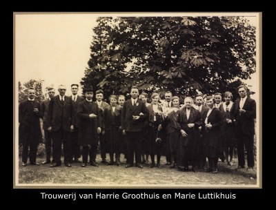 Trouwerij van Harrie Groothuis en Marie Luttikhuis